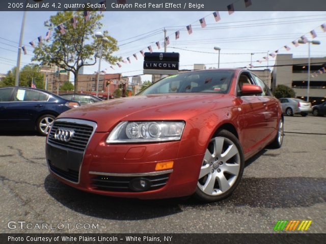 2005 Audi A6 4.2 quattro Sedan in Canyon Red Pearl Effect