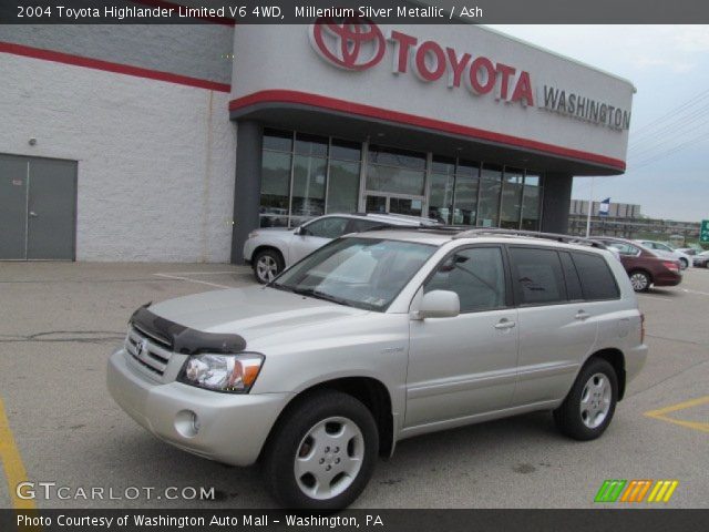 2004 Toyota Highlander Limited V6 4WD in Millenium Silver Metallic