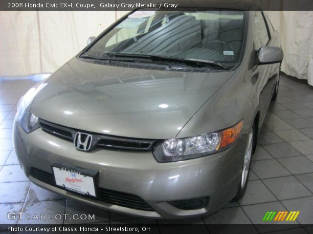 2008 Honda Civic EX-L Coupe in Galaxy Gray Metallic