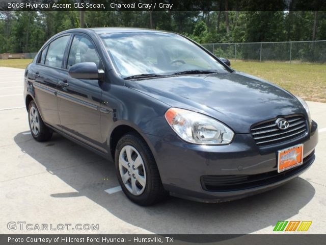 2008 Hyundai Accent GLS Sedan in Charcoal Gray