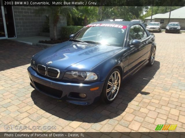 2003 BMW M3 Convertible in Mystic Blue Metallic