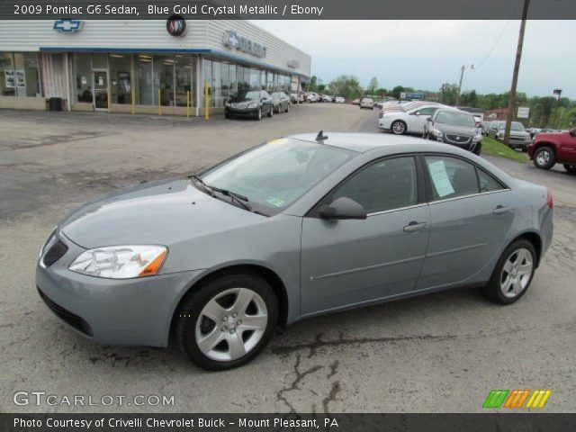 2009 Pontiac G6 Sedan in Blue Gold Crystal Metallic