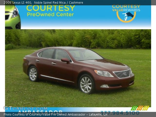 2008 Lexus LS 460 in Noble Spinel Red Mica