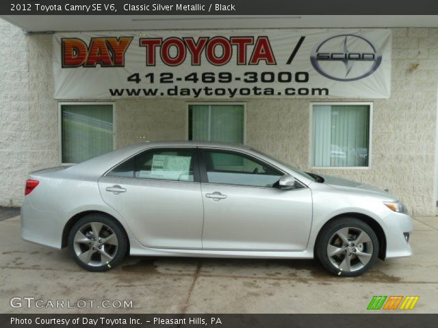 2012 Toyota Camry SE V6 in Classic Silver Metallic
