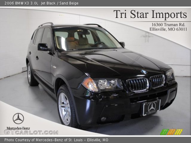 2006 BMW X3 3.0i in Jet Black