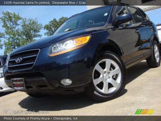 2008 Hyundai Santa Fe Limited in Deepwater Blue