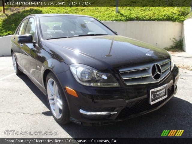 2012 Mercedes-Benz C 250 Sport in Black
