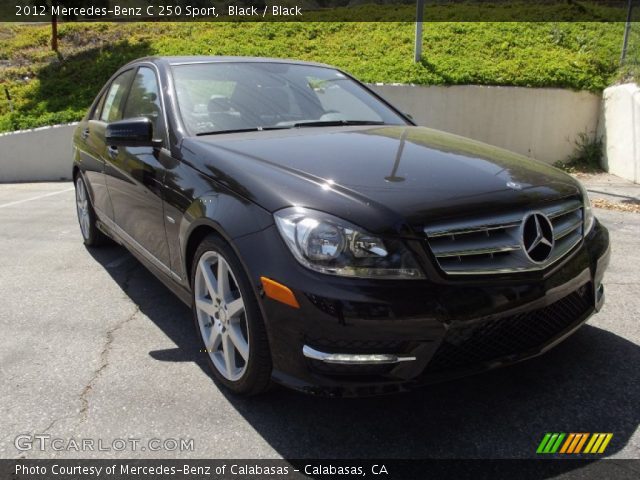 2012 Mercedes-Benz C 250 Sport in Black