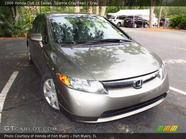 2006 Honda Civic LX Sedan in Sparkle Gray Pearl