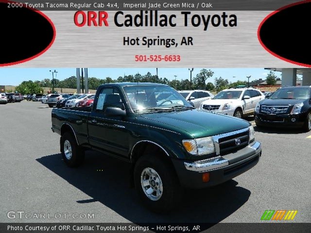 2000 Toyota Tacoma Regular Cab 4x4 in Imperial Jade Green Mica