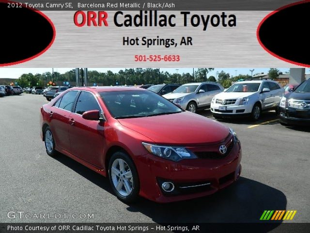 2012 Toyota Camry SE in Barcelona Red Metallic