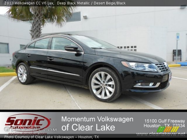 2013 Volkswagen CC V6 Lux in Deep Black Metallic