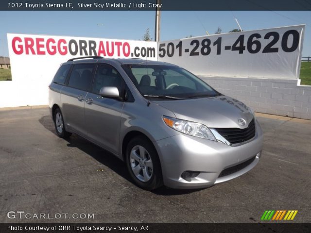 2012 Toyota Sienna LE in Silver Sky Metallic