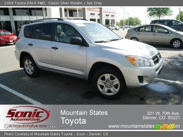 2009 Toyota RAV4 4WD in Classic Silver Metallic
