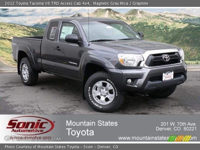 2012 Toyota Tacoma V6 TRD Access Cab 4x4 in Magnetic Gray Mica