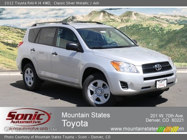 2012 Toyota RAV4 I4 4WD in Classic Silver Metallic