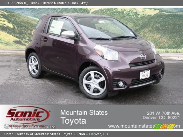 2012 Scion iQ  in Black Currant Metallic