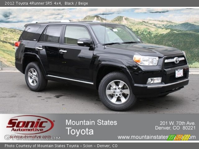 2012 Toyota 4Runner SR5 4x4 in Black