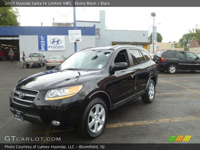 2009 Hyundai Santa Fe Limited 4WD in Ebony Black
