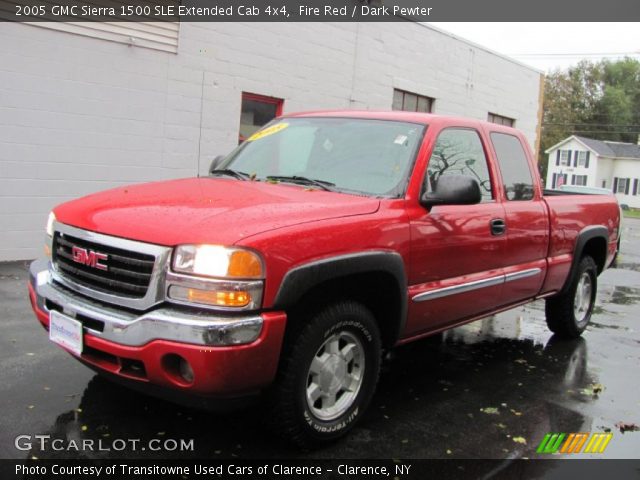 2005 GMC Sierra 1500 SLE Extended Cab 4x4 in Fire Red