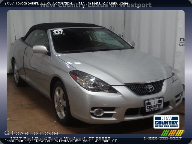 2007 Toyota Solara SLE V6 Convertible in Titanium Metallic
