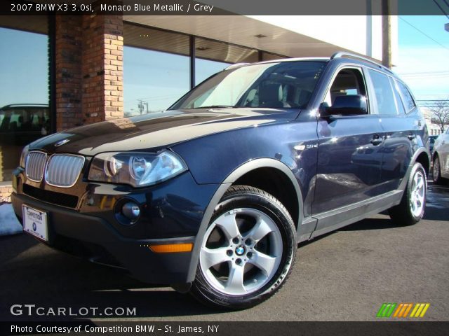 2007 BMW X3 3.0si in Monaco Blue Metallic