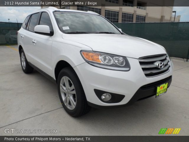 2012 Hyundai Santa Fe Limited in Glacier White