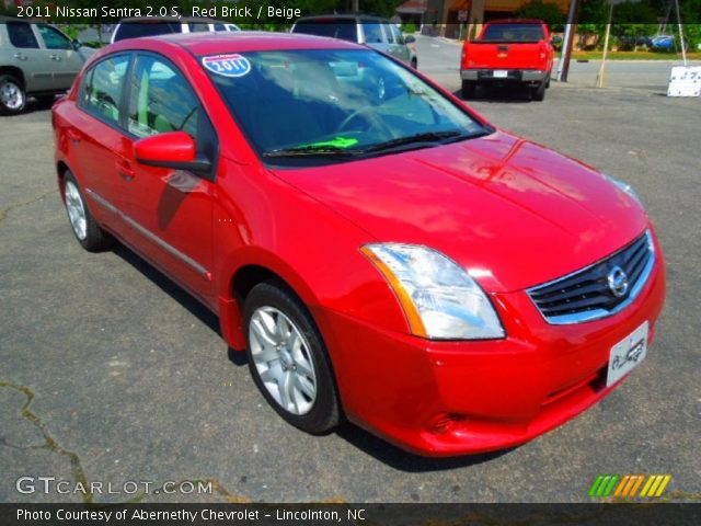 2011 Nissan Sentra 2.0 S in Red Brick