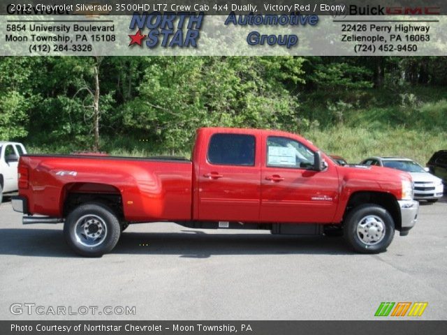 2012 Chevrolet Silverado 3500HD LTZ Crew Cab 4x4 Dually in Victory Red