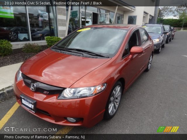 2010 Honda Civic Si Sedan in Redline Orange Pearl