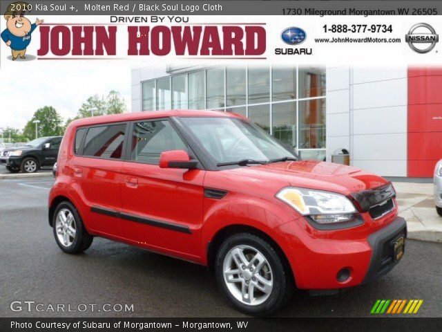 2010 Kia Soul + in Molten Red