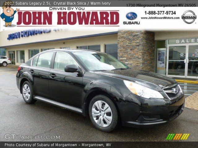 2012 Subaru Legacy 2.5i in Crystal Black Silica