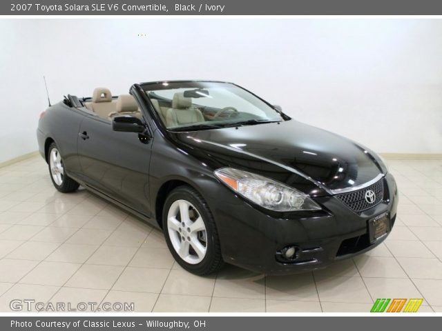 2007 Toyota Solara SLE V6 Convertible in Black