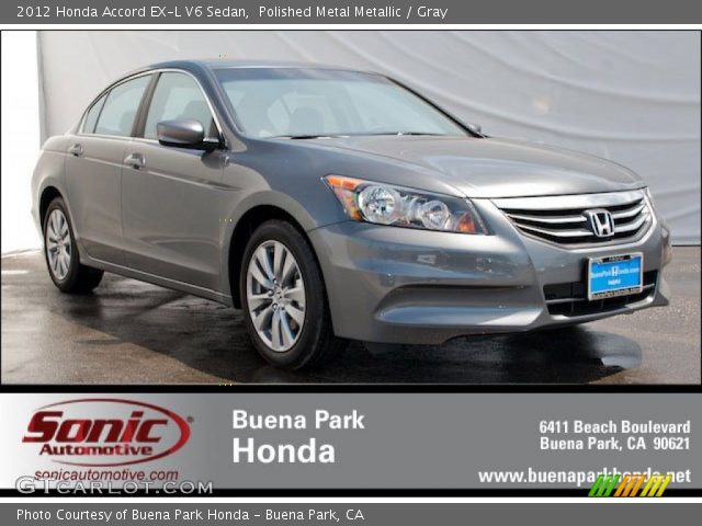 2012 Honda Accord EX-L V6 Sedan in Polished Metal Metallic