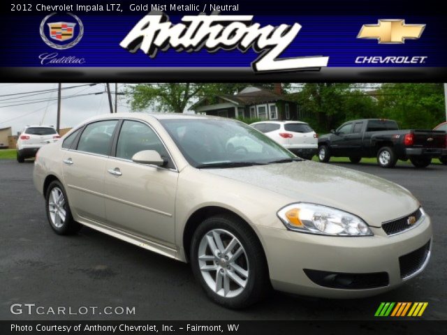 2012 Chevrolet Impala LTZ in Gold Mist Metallic