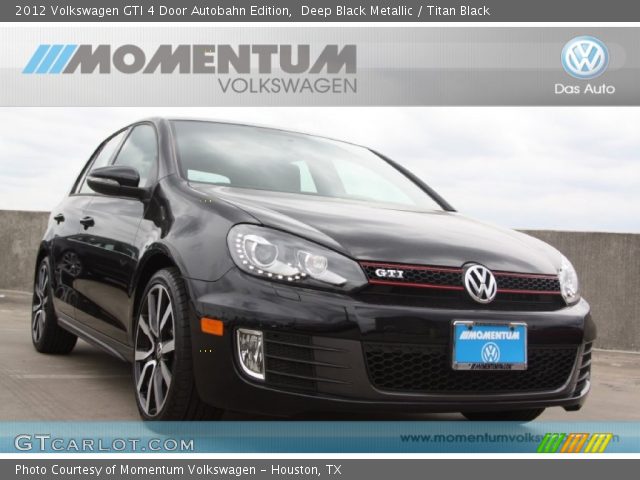 2012 Volkswagen GTI 4 Door Autobahn Edition in Deep Black Metallic