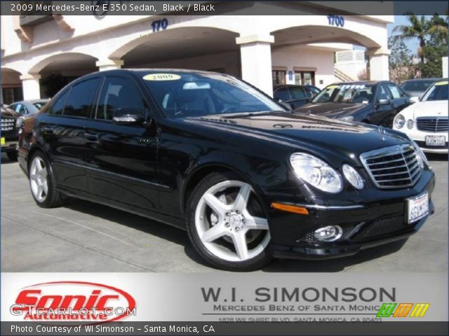 2009 Mercedes-Benz E 350 Sedan in Black