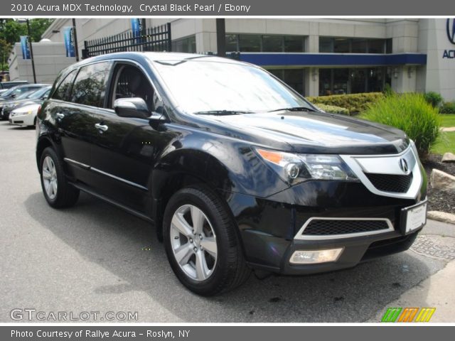2010 Acura MDX Technology in Crystal Black Pearl