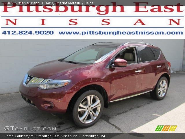 2009 Nissan Murano LE AWD in Merlot Metallic