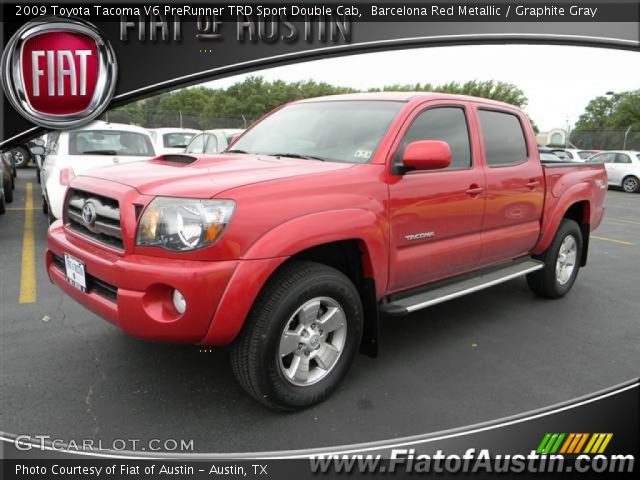 2009 Toyota Tacoma V6 PreRunner TRD Sport Double Cab in Barcelona Red Metallic