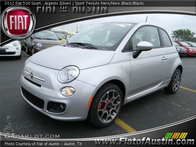 2012 Fiat 500 Sport in Argento (Silver)