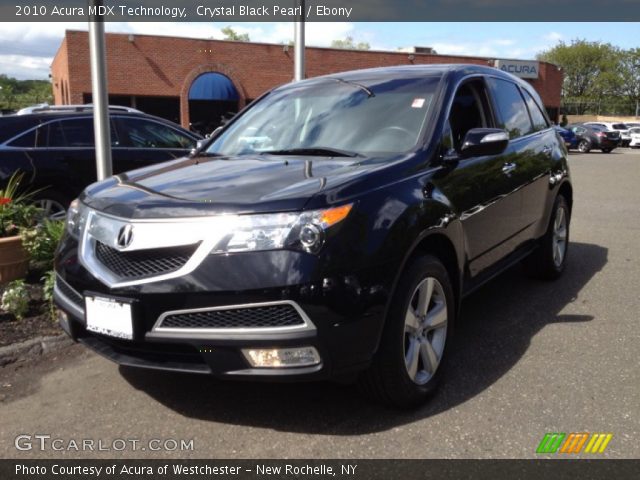 2010 Acura MDX Technology in Crystal Black Pearl