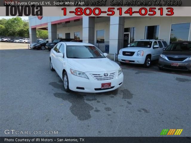 2008 Toyota Camry LE V6 in Super White