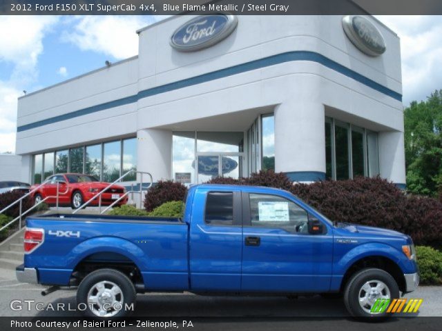 2012 Ford F150 XLT SuperCab 4x4 in Blue Flame Metallic