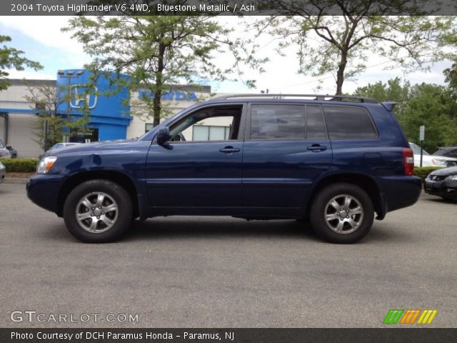2004 Toyota Highlander V6 4WD in Bluestone Metallic