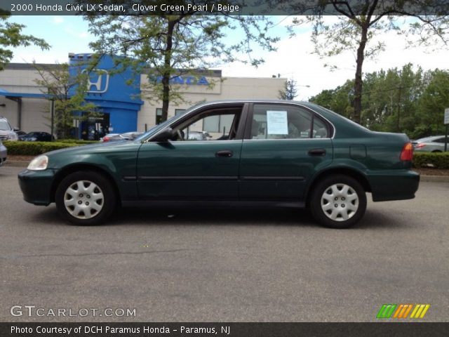 2000 Honda Civic LX Sedan in Clover Green Pearl