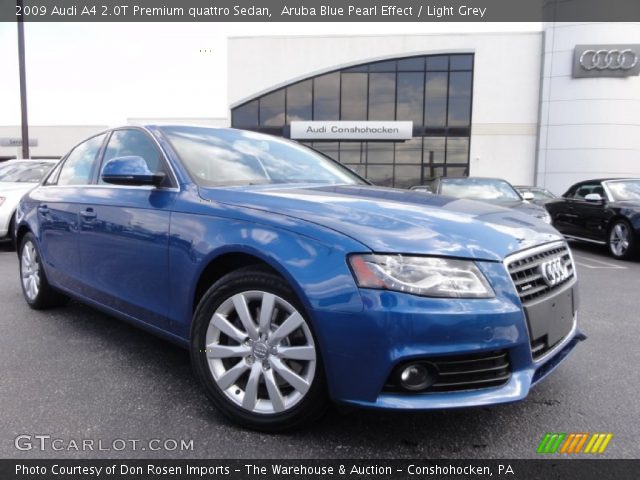 2009 Audi A4 2.0T Premium quattro Sedan in Aruba Blue Pearl Effect