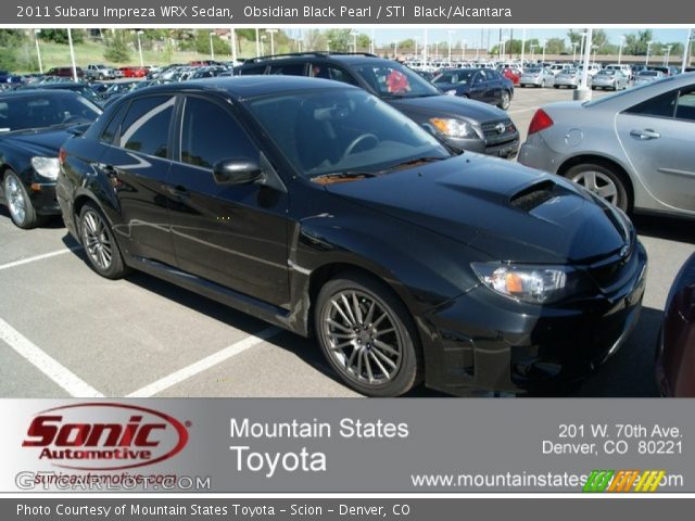 2011 Subaru Impreza WRX Sedan in Obsidian Black Pearl