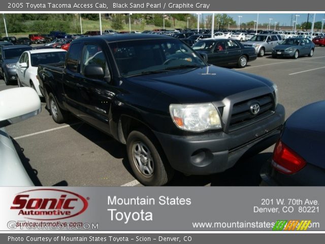 2005 Toyota Tacoma Access Cab in Black Sand Pearl