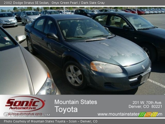 2002 Dodge Stratus SE Sedan in Onyx Green Pearl